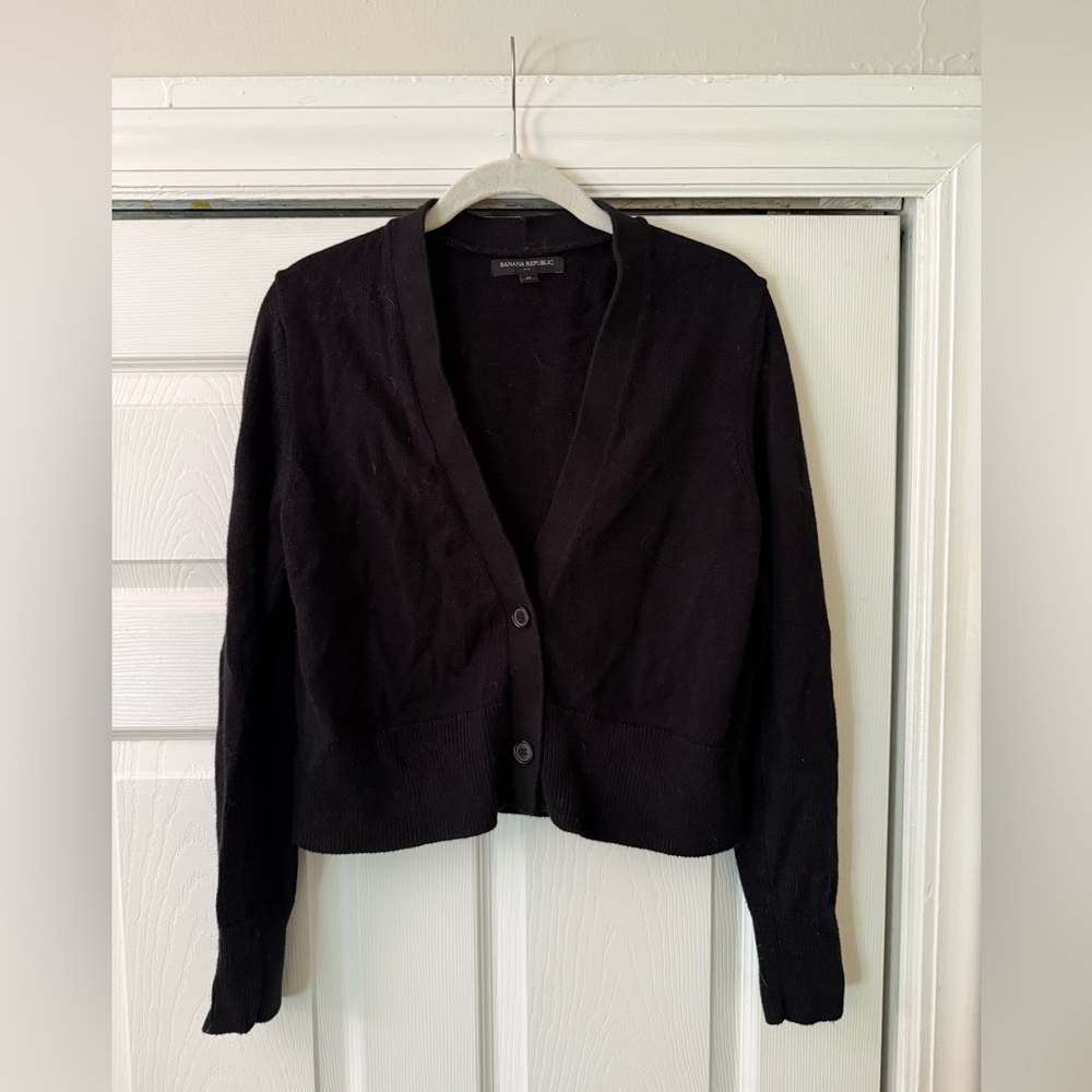 Banana Republic Black Cardigan Sweater